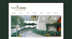 Desktop Screenshot of anythinggroes.com